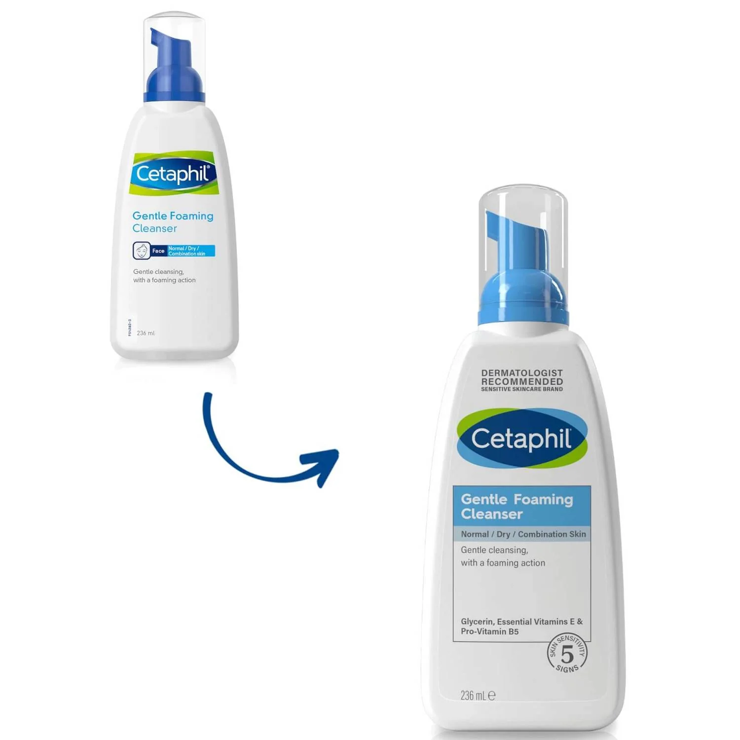 Cetaphil Gentle Foaming Cleanser 236 ml-2