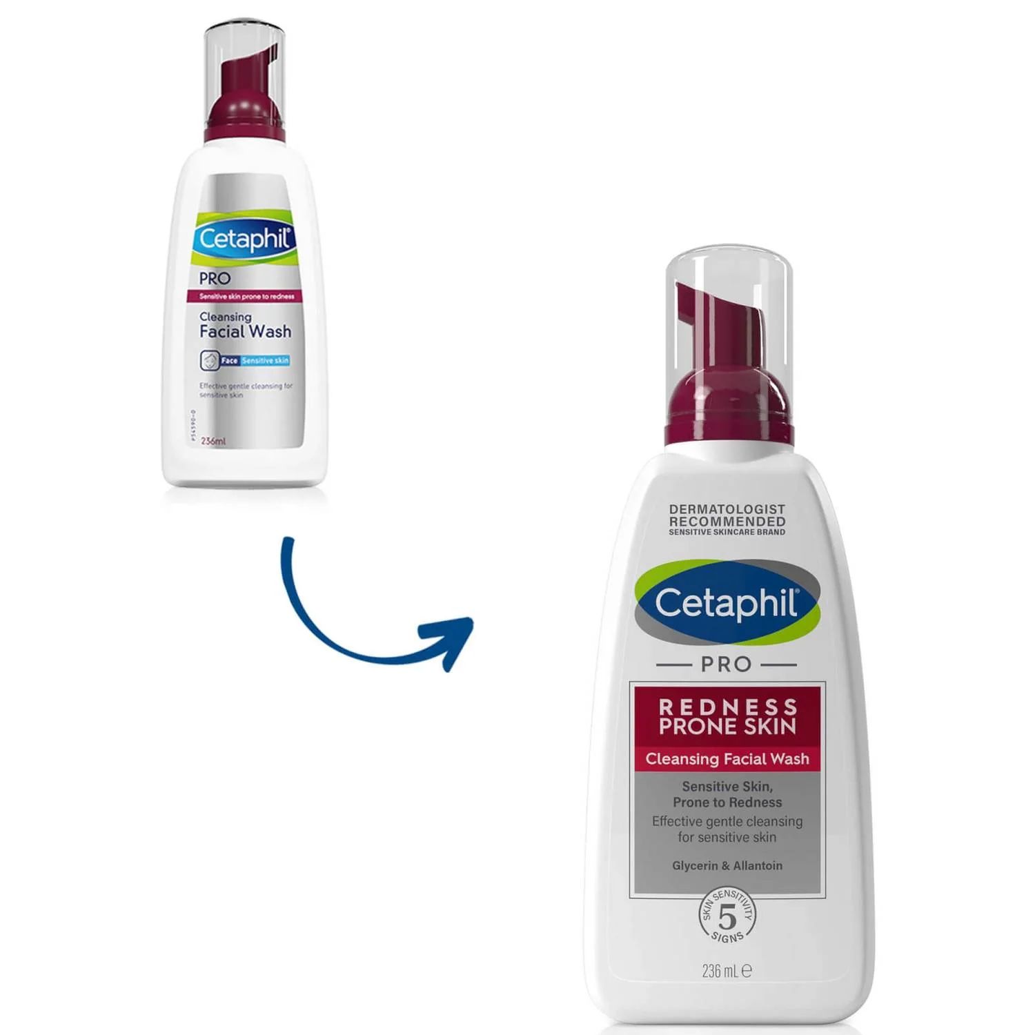 Cetaphil Pro Redness Prone Skin Cleansing Facial Wash 236ml-2