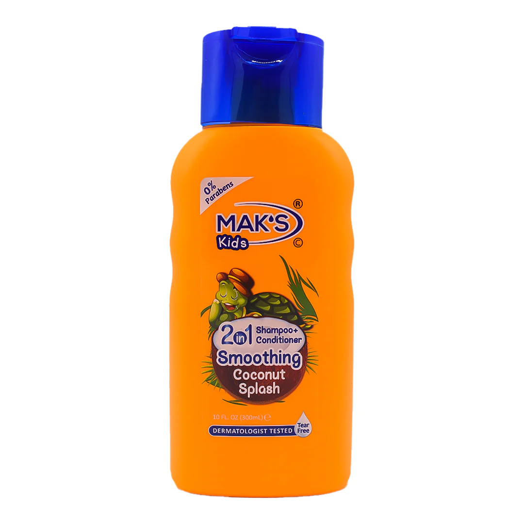 MAK’S Kids 2in1 Shampoo + Cond Coconut Splash 300ml with Baby Soap 85g-2