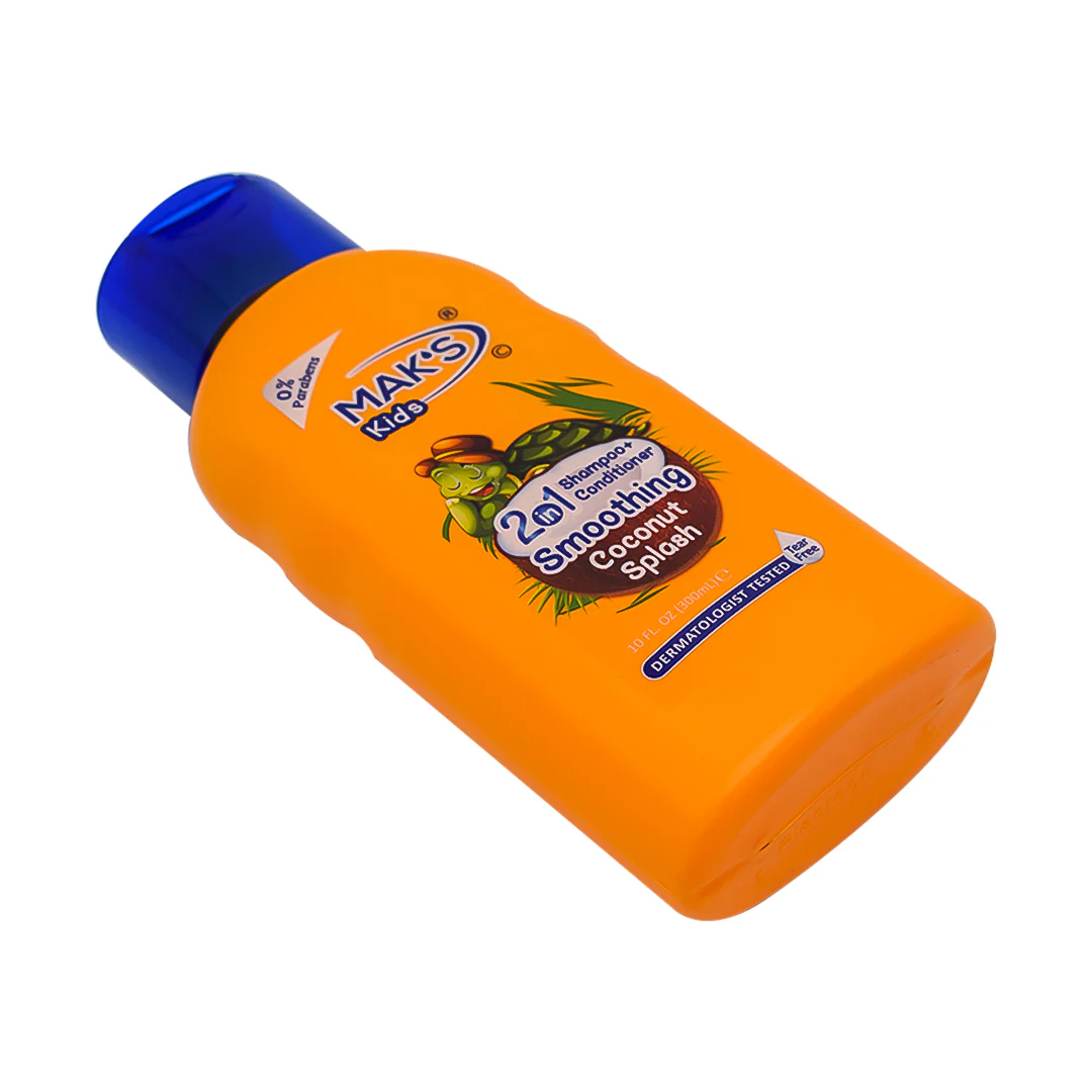 MAK’S Kids 2in1 Shampoo + Cond Coconut Splash 300ml with Baby Soap 85g-4