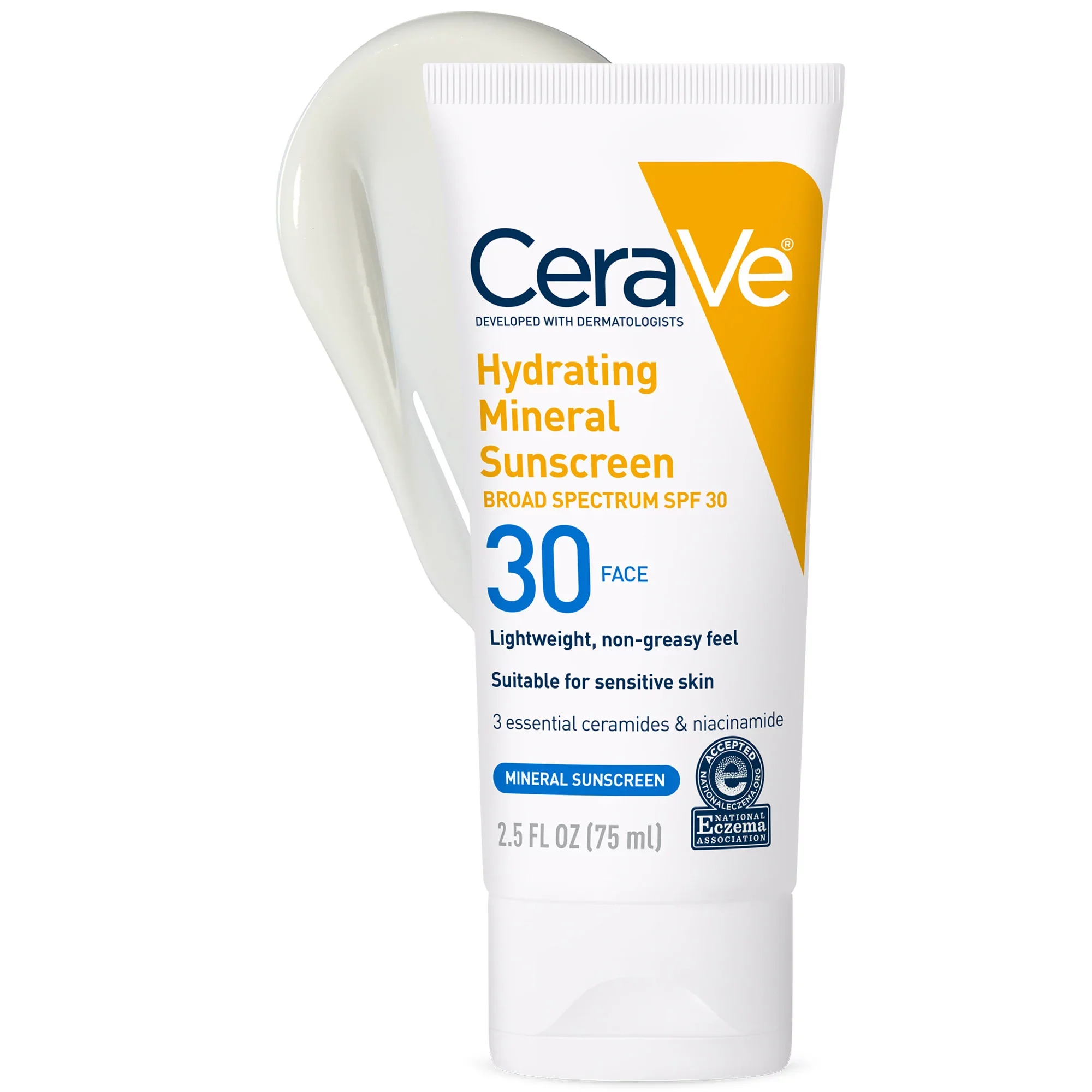 CeraVe Hydrating Mineral Sunscreen Broad Spectrum SPF 30-5
