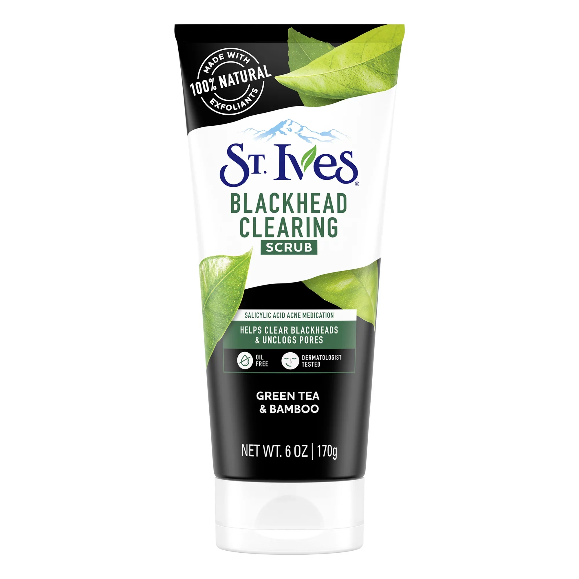 St.Ives USA Blackhead Clearing Green Tea Scrub 170g-1