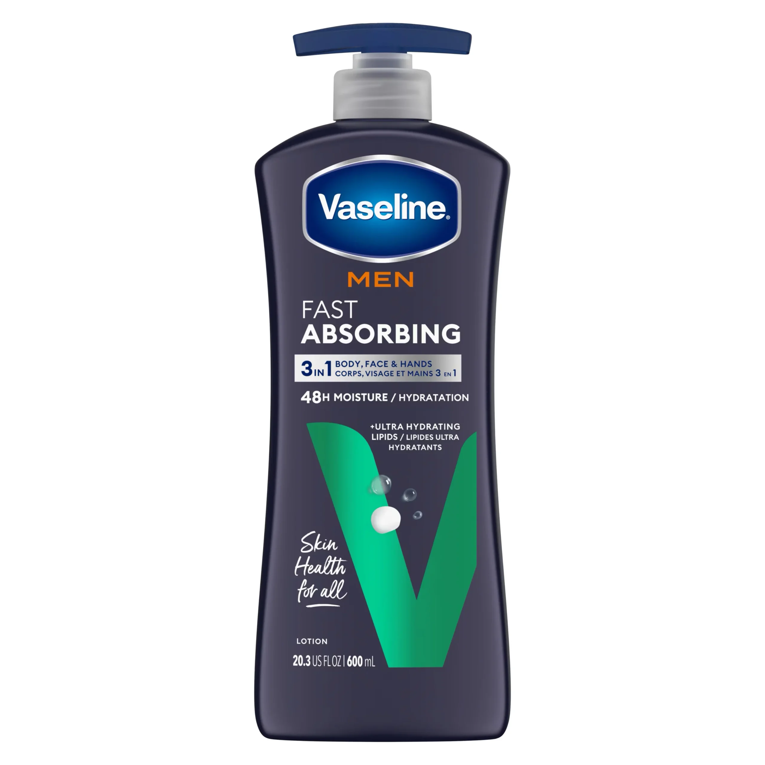 VASELINE® MEN FAST ABSORBING LOTION 20.3 Fl Oz - 600mL-1